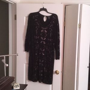 Inc crochet front dress